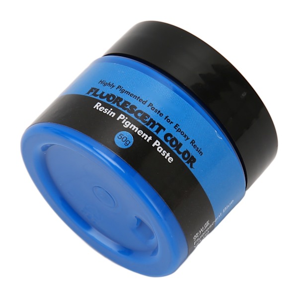 Epoxiharts Pigment 50g Fluorescerande Färg Hög Mättnad Enkel Användning Flytande Hartstillsats för Konst Hantverk DIY Tillverkning Fluorescerande Blå