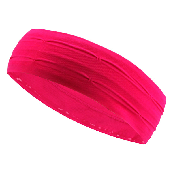 Elastiske sportspannebånd Absorberende svettebånd Hårbånd for yoga løping Fitness treningsutstyr Rose Red