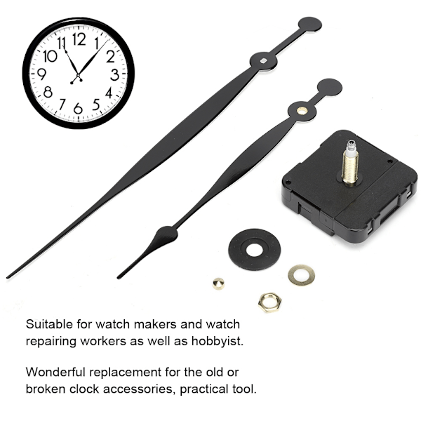 Högprecision Timminutvisare Quartz Clock Movement Motor Kit DIY-klockatillbehör