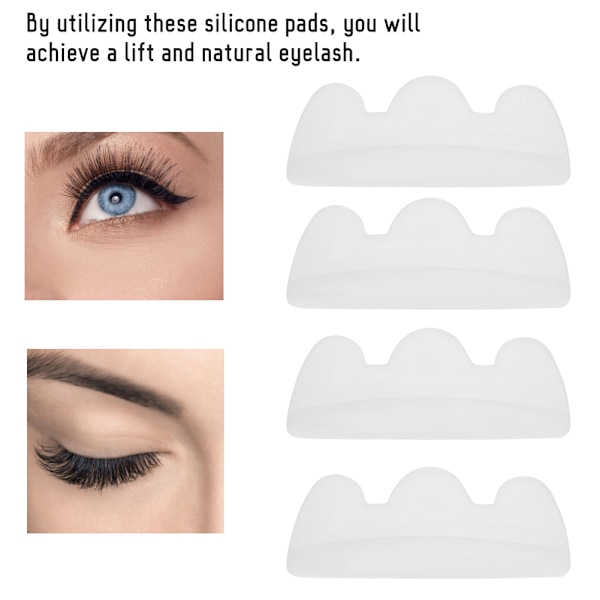 5 par Silikon Ögonfrans Perming Pads Ögonfrans Curling Lifting Shield Patch Makeup Tool