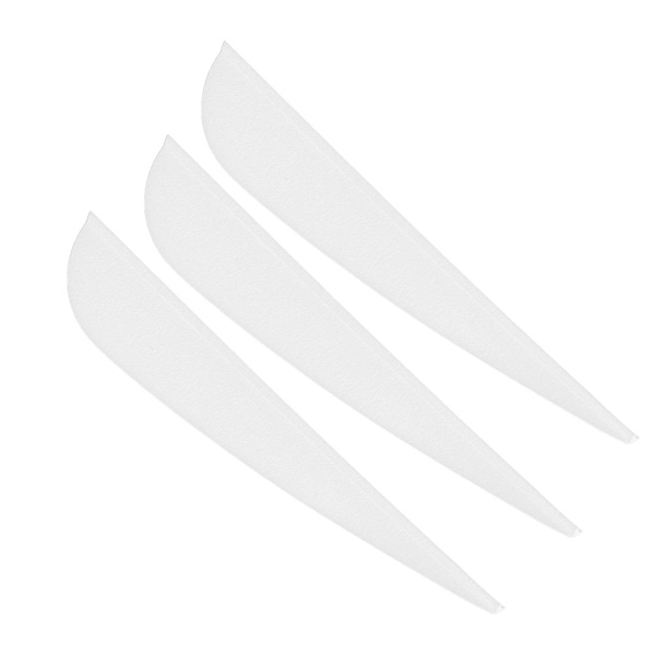 12 stk 3 tommer fjer DIY pilfletning tilbehør til bueskydning jagt skyde (hvid)