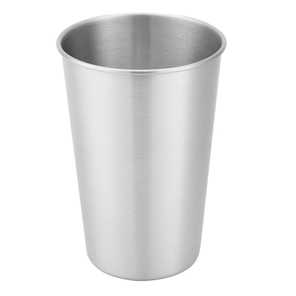 500ml Bärbar Barn Vuxna Rostfritt Stål Camping Picknick Te Vatten Dryck Juice Beer Cup