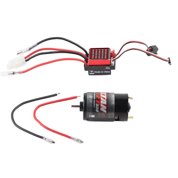 550 Harjattu Moottori 360A Harjattu Elektroninen Nopeussäädin ESC Sopii 1/10 RC-autolle 12T