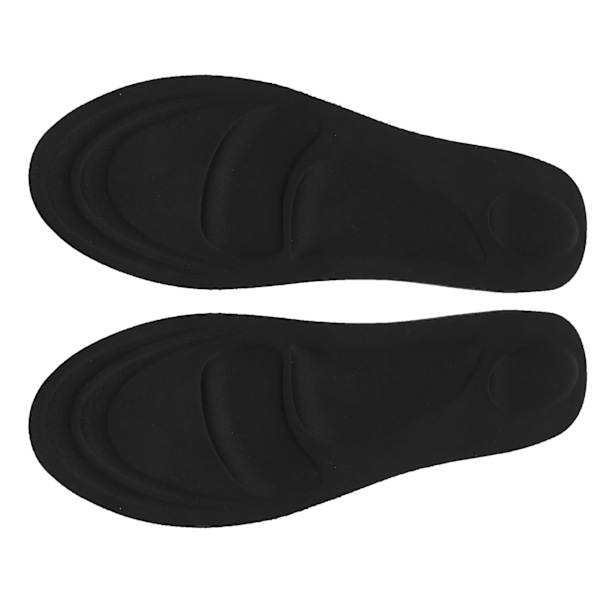 1 par 4D Memory Foam Massage-inläggssulor Svettabsorbering Män Skodyna Skoinsatser