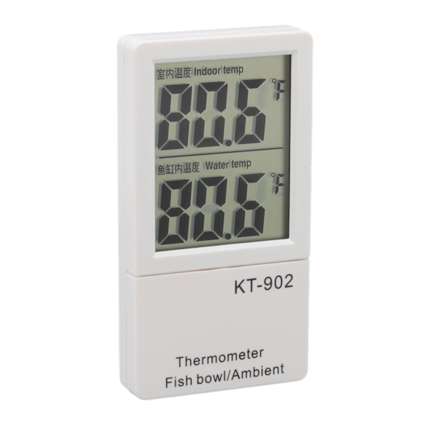 Digital akvarietermometer Ultralavt strømforbrug Elektronisk digital indendørs og udendørs termometer til fisketank KT902
