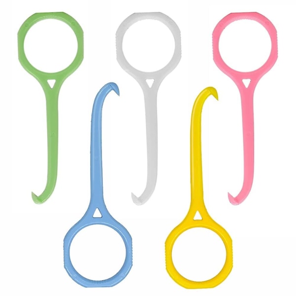 5-pack Clear Aligner-borttagningsverktyg, borttagningsverktyg för tandrengöring av osynliga tandskenor Munvård (vit, gul, rosa, grön, blå)