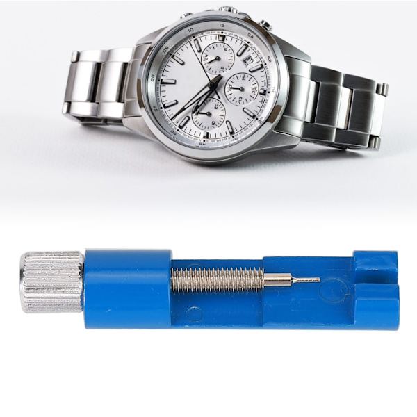 Metallurbandsrem Armband Justerare Verktyg Link Pins Remover Reparation Watchmaker (blå)