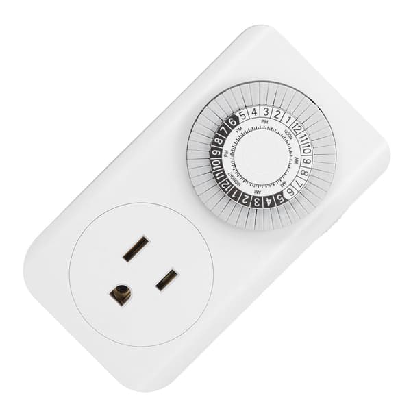 Outlet Timer Mechanical Countdown 15 Minutes to 24 Hours 125V US Standard Automatic Shut-off Power Socket