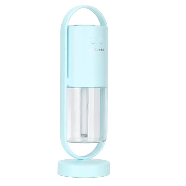 Bærbar Mini Luftfukter 360° Roterende 2 Spraymoduser Bil Mini Luftfukter for Hjemmekontor Reise Lyseblå