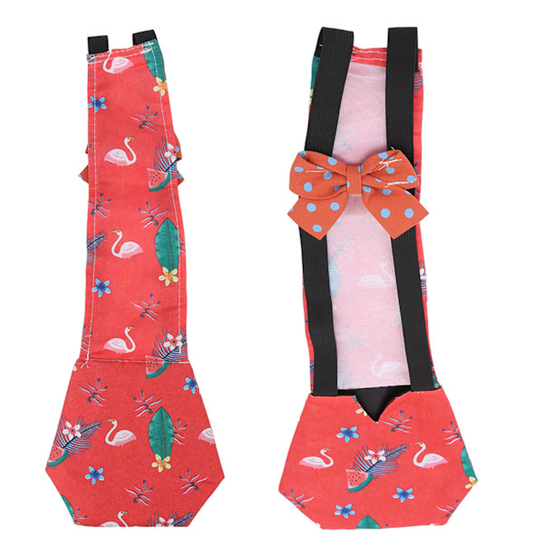 Pet Kycklingblöjor Mjuk polyester Justerbara Pet Ankungblöjor för Pet Chicken Duck and Goose M Flamingo