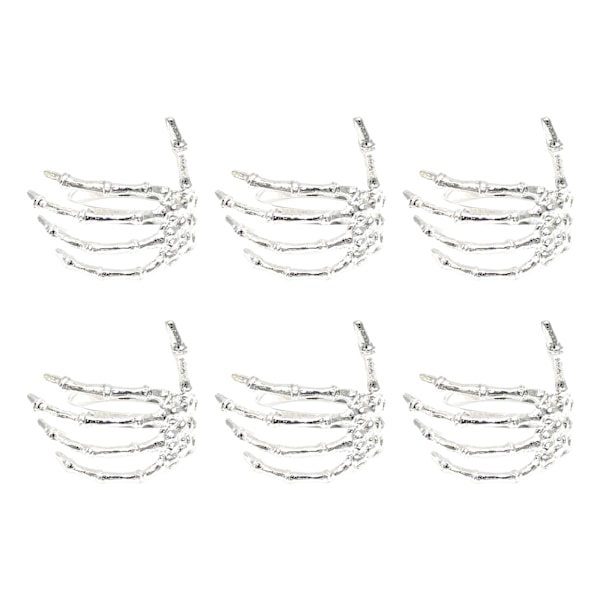 Vin Serviser Halloween Servett Spänne Ghost Hand Servettring Legering Servettring Silver
