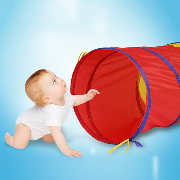 Kids Play Tunnel Game Toddle Baby Crawl Tube Toy för utomhus inomhus