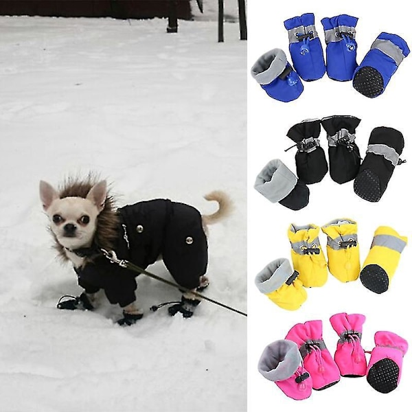Vattentäta halkfria hundskor för vinterpromenader, manchester kattstrumpor, XXXL orange