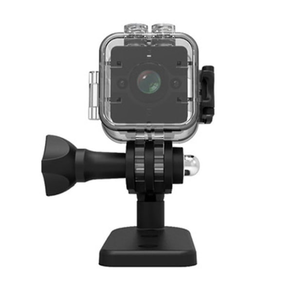 Sq12 Minikamera Vedenpitävä Full HD 1080p Pimeänäkö- ja liikkeentunnistimella, Kannettava urheiluvideo-DVR-videokamera autotallennin, pieni valvonta