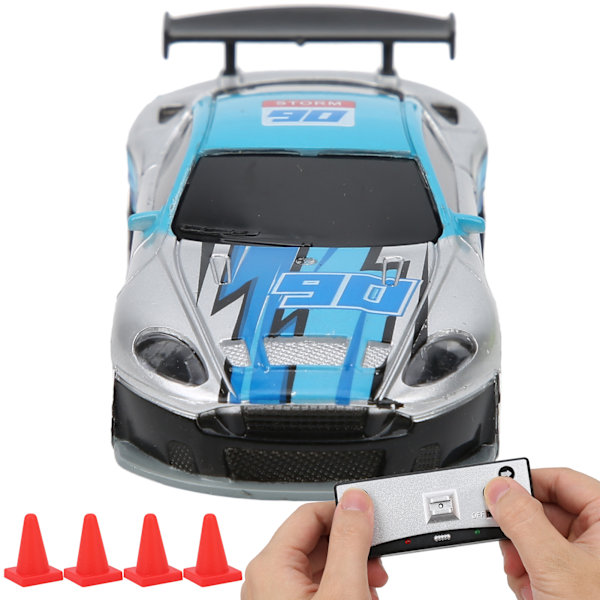 Mini RC-bil med burklåda Power Induktion Fyrvägsfjärrkontroll APP Dual Mode Barnleksaksmodell (Silver)