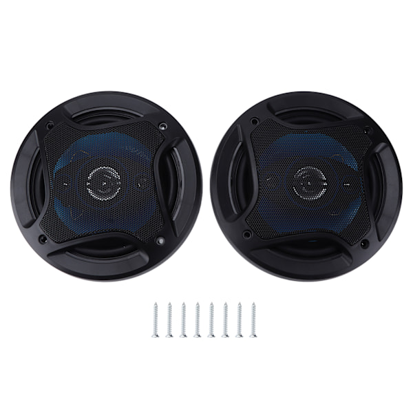 2 st 6,5 tum Bilhögtalare Full Range 90DB 500W Hög Effektivitet Högtalare Ljudsystem