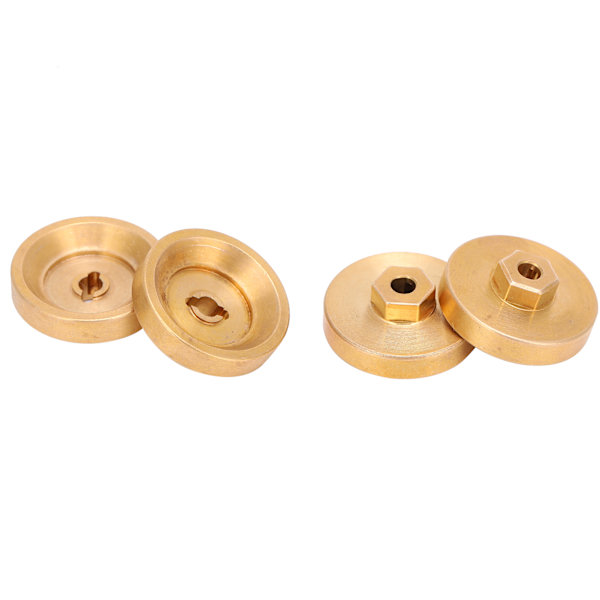 4 stk Messing Hjulnav Motvekt Kombinator 1/24 Simulering RC Bildeler for Axial SCX24 90081