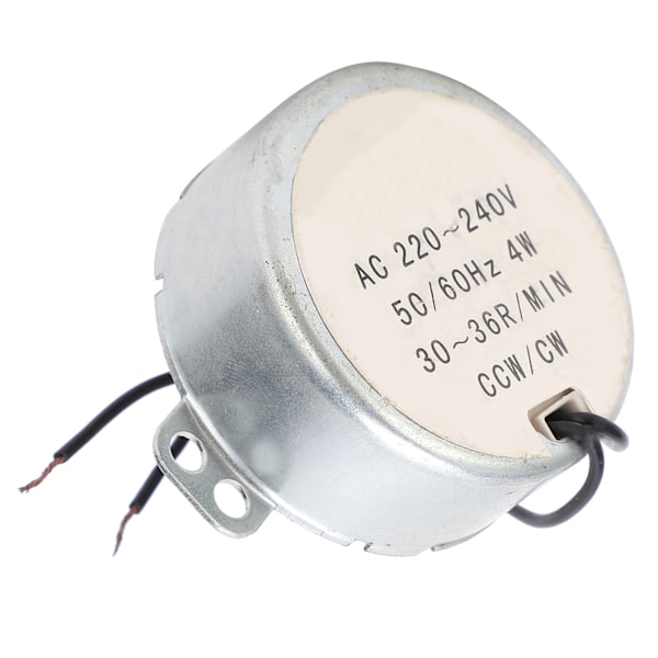 Låghastighetssynkronmotorlegering Koppar CW CCW Låghastighet 30~36r/min 49KTYZ AC 220V