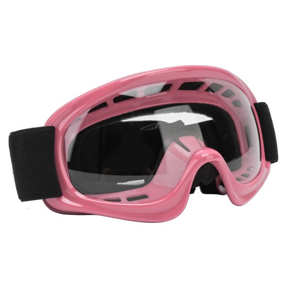 Barnegoggles for terrengsykkel - Støtbestandige UV-beskyttende motorsykkelbriller for utendørs sykling, ski, ATV, terrengløp, rosa