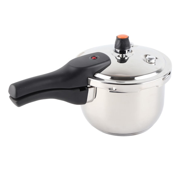 Tryckkokare i rostfritt stål Explosionssäker multifunktionell med säkerhetsventil 80KPA säkerhetshandtag Tryckkokare 2L Diameter 16cm / 6.3in