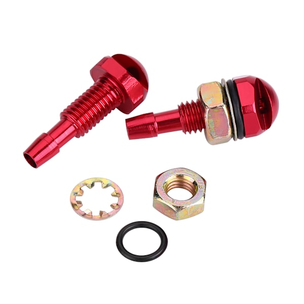 2st Universal Aluminiumlegering Bil Auto Front Vindruta Spruta Sprutmunstycke Röd