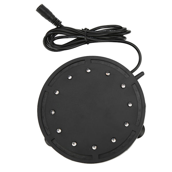 Q12 Akvarium Boblelampe Fiskekum Landskab LED Dyklys Oxygenationsplade 100‑240V US Stik