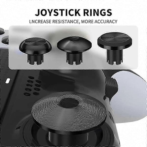 PS5 Edge metalljoystick-kit med bakre paddlar, avtryckare och knappar för Dualsense-kontroll Silver