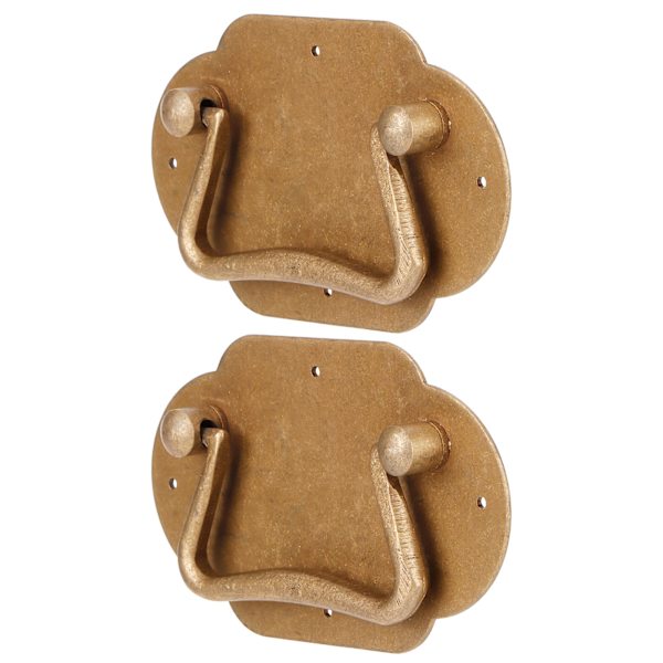 2 Set Copper Handles Antique Pull Handles Hardware for Cabinet Wardrobe