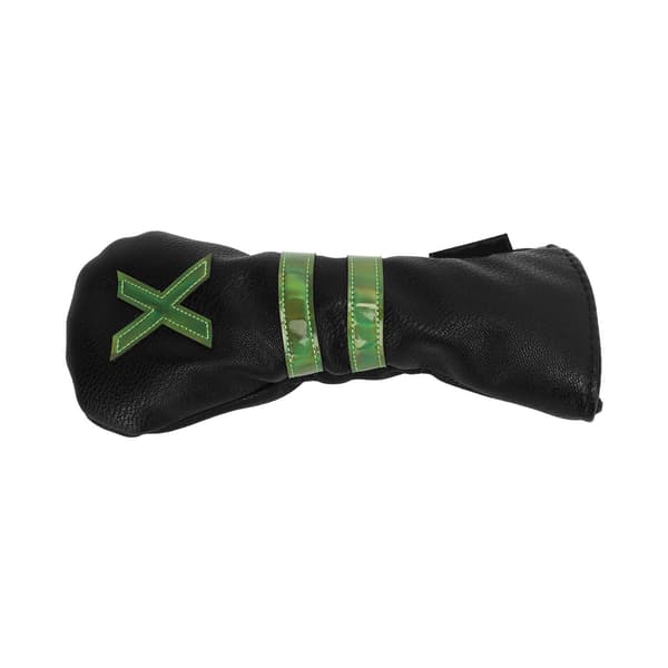 PU Waterproof Golf Head Covers Inner Thickened Plush Durable Golf Wood Head Covers Black