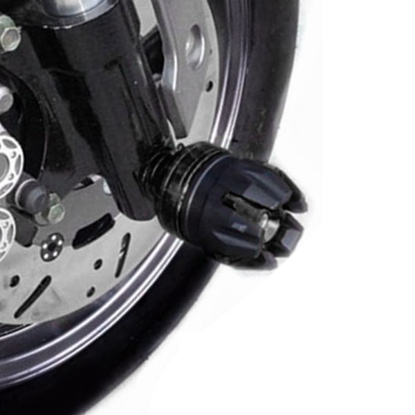 1 Par Motorcykel Framgaffelkopp Aluminiumlegering Fallskydd Hjul Krockskydd Kopp för Modifiering Gul
