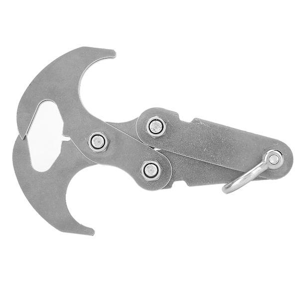 1 st multifunktionell rostfritt stål gripkrok klätterklo utomhus survival karbinhake