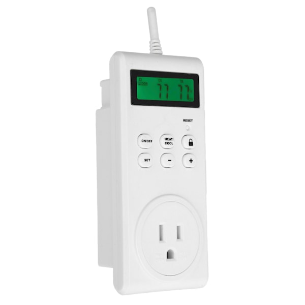 TS-3000 Lämpötilansäädin LCD Termostaatti Langattomalla Pistorasialla Huoneen Jäähdytykseen Lämmitykseen EU 230V 16A 50Hz 3680W Maksimi
