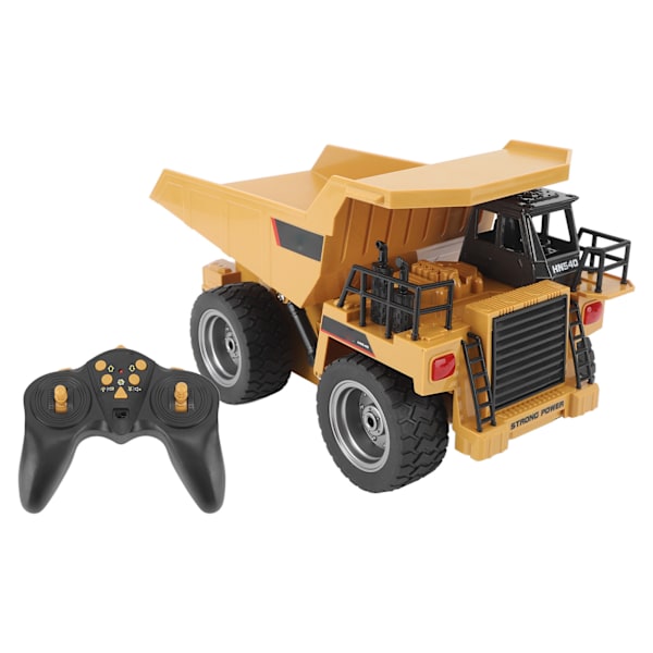Kauko-ohjattava Dumper-lelu Metalli RC Rakennusajoneuvo 1:18 2,4G 9-kanavainen täysi toiminnallinen