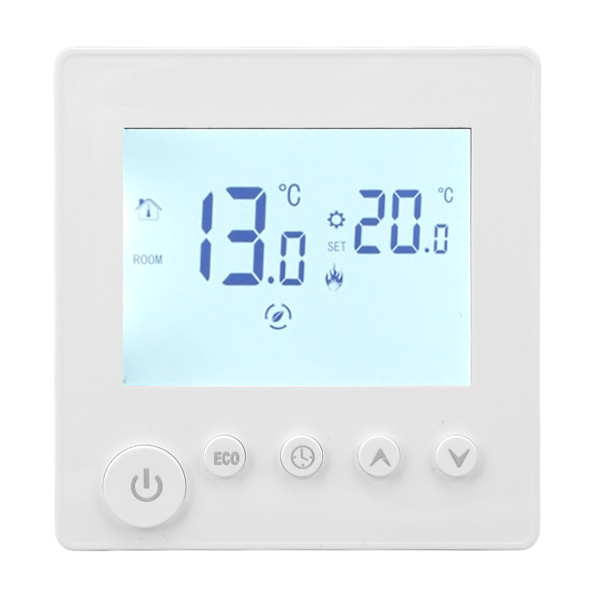 Gulvvarme Termostat Controller Programmerbar kontrolpanel LCD-skærm 90V-240V til hjemmet
