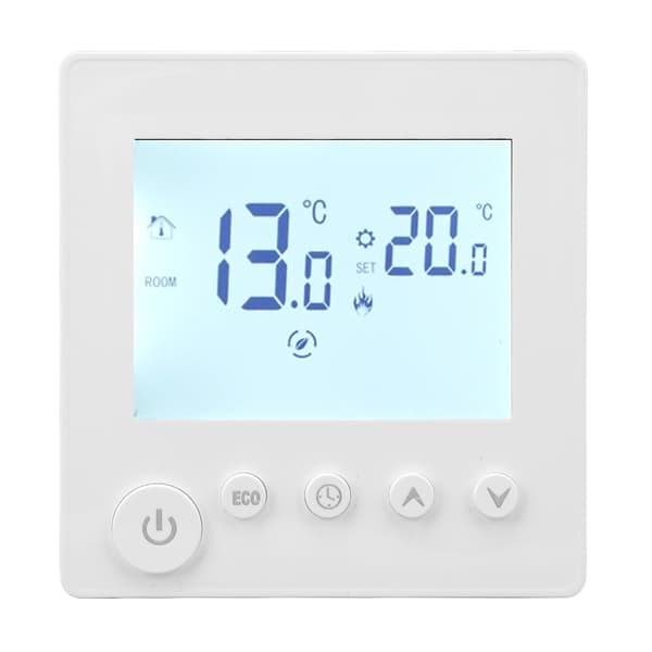 Gulvvarme Termostat Kontroller Programmerbart kontrollpanel LCD-skjerm 90V-240V for hjemmet