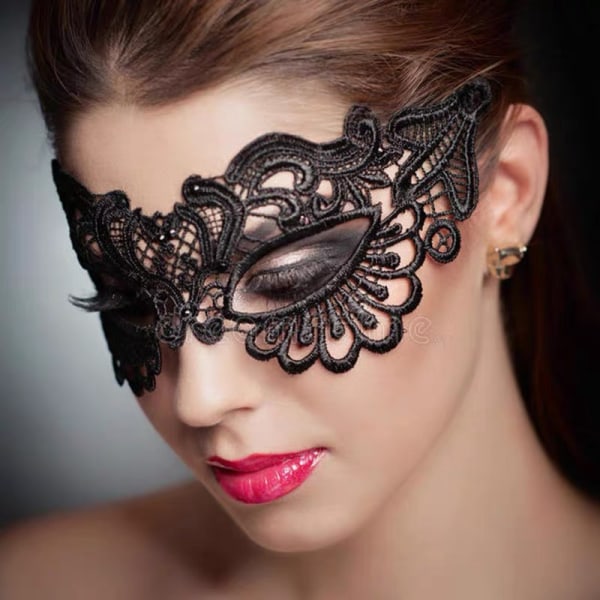 Spets Venetiansk Masquerade Ball Mask Sexig Carnival Party Face