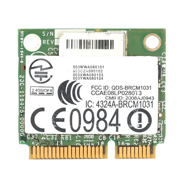 Mini PCIE nätverkskort WiFi för OS X datortillbehör 2.4/5G 300M BCM943228HM8L