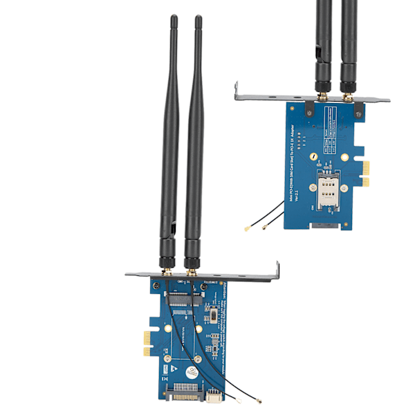 Trådløs Dual Band Adapter med SIM-kortsholder Mini PCI-E til PCI-E 1X netværksudstyr