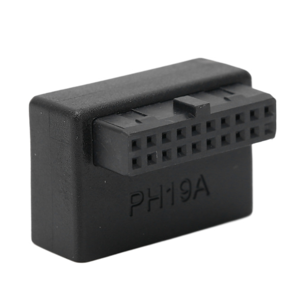 Frontpanel USB-adapter - 90° armbåge USB3.0 19Pin till 20Pin Header Adapter för PC-moderkort