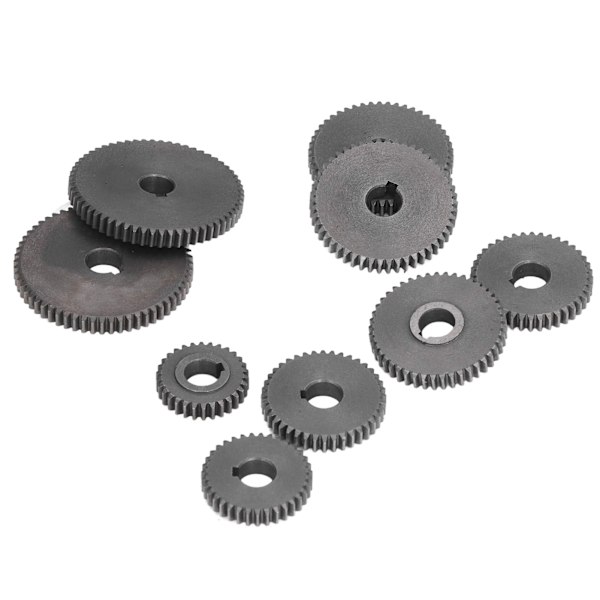 9st metall växelsats Mini svarv skärmaskin växlar 2xT60 2xT50 1xT45 2xT40 1xT35 1xT30
