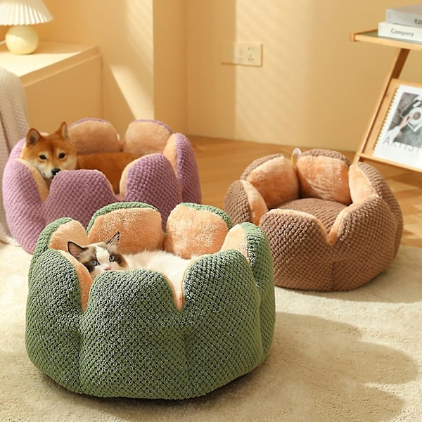 Plush Grå Kaktus Dyreseng til Katte