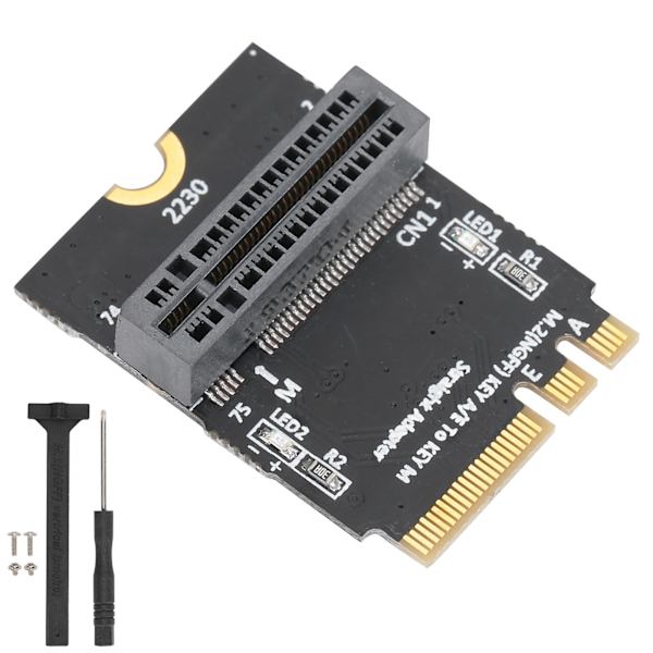 Sovitin kortti NVME SSD:lle M.2 Key AE pystysuoraan asennukseen Verkko muuntaja 2280 tyypille