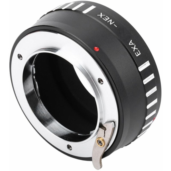 EXA-NEX metallobjektivmonteringsadapterring manuell fokus kompatibel med Nikon EXA-monteringsobjektiv til Sony NEX-montering speilløse kameraer, modell: svart