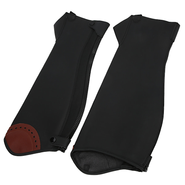2st Läder Half Chaps Ridning Half Chaps Benskydd för vuxnaS