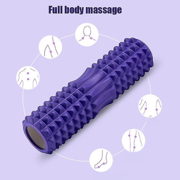 Pidennetty Eva Yoga Column Foam Shaft Fascia Ball -puku purple