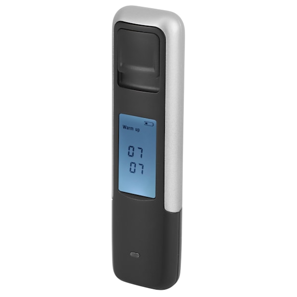Bærbar alkometer LCD-skjerm Vintester rattfyllerianalysator Blåsedetektor CSY‑006Sølv