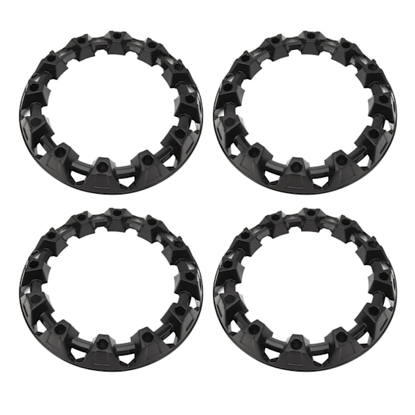 4 stk Hjulnavsdeksler Navkapsler Dekkskydd Felghatt Universal for ATV Go Kart 10in (OD: Ca. 280 mm/11,0 tommer, ID: Ca. 195 mm/7,7 tommer)