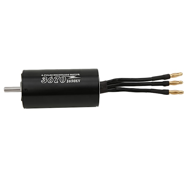For SURPASS HOBBY Ikke-induktiv børsteløs motor Sort til 5,0 mm 3670 2650KV RC båd