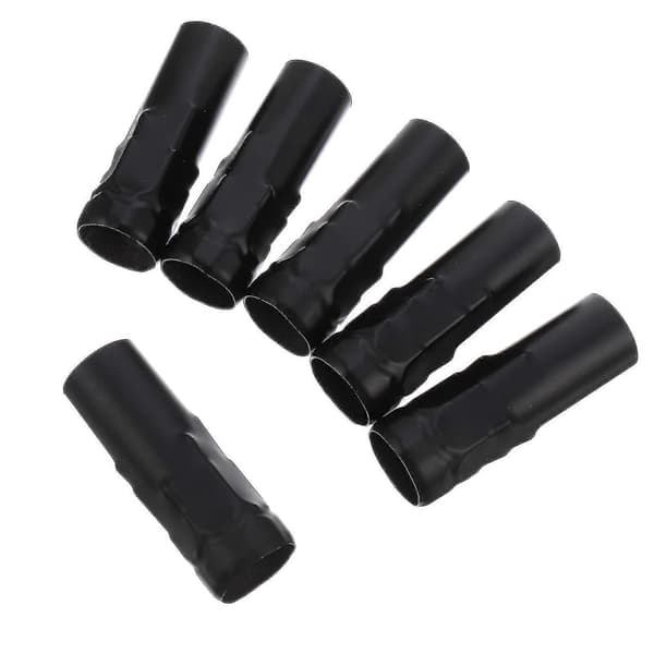 6st Ljuskroneljushylsor E14 Ljushållarskydd Ljushållarbaslock Black