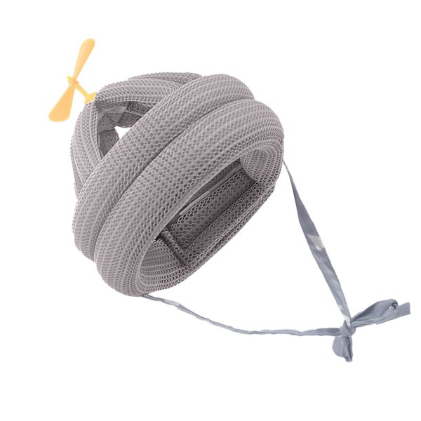 Babyskyddshjälm förhindrar fall Mjuk Justerbar huvudskyddsmössa för småbarn för krypande promenader Bambu Dragonfly Grå